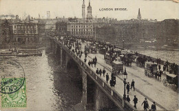 Old London Surface Transport Carriage Cart Coach London Bridge Coal Barge - Bus & Autocars