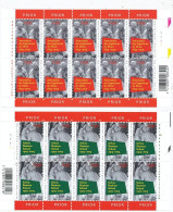 TIMBRE STAMP ZEGEL BELGIQUE  FEUILLET DE 2 X 10 3160-3161 UNIVERSITES  XX - 2011-2020