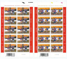 TIMBRE STAMP ZEGEL BELGIQUE  FEUILLET DE 2 X 10 3157-3158 SPORTS POPULAIRE  XX - 2011-2020