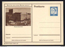 BERLIN - OPER - ALLEMAGNE - RFA - BRD / 1963 ENTIER POSTAL ILLUSTRE # 20/143 (ref E80) - Postkarten - Ungebraucht