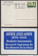 AVEUGLE - CECITE - BLIND - GONIN / 1970 SUISSE OBLITERATION & CARTE (ref 7381) - Médecine