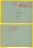 CONFECTION - HABILLEMENT - CHAPEAU / 1960 ALLEMAGNE - EMA ILLUSTREE SUR LETTRE (ref 1678) - Textile