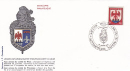 Enveloppe Légion De Gendarmerie Provence-Cote D'Azur  20 Janvier 1987 - Policia