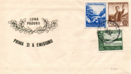 Romania 1953, FDC, Forest's Month - Cartas & Documentos