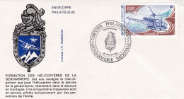 Enveloppe Formation Des Hélicoptères De La Gendarmerie  20 Janvier 1986 - Policia