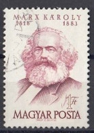 HUNGARY 1305,used,falc Hinged - Karl Marx