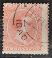 Espagne 1889/99 N°201 Ob Piquage à Cheval TB - Usados