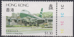 1983 Hong Kong ** Mi:HK 425, Sn:HK 425, Yt:HK 419, Cathay-Pacific Boeing 747 Leaving Kai Tak Airport - Unused Stamps