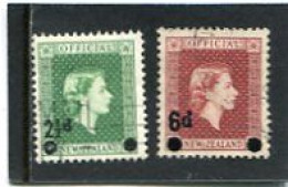 NEW ZEALAND - 1959  SERVICE  PROVISIONAL  SET  FINE  USED - Servizio