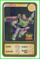 Carte Auchan Disney Pixar 2010 - Toy Story - Buzz L'Eclair  N° 77 / 180 Brillante Dorée - Disney