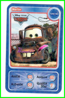 Carte Auchan Disney Pixar 2010 - Cars - Martin 109 / 180 Brillante Petite Bulle - Disney