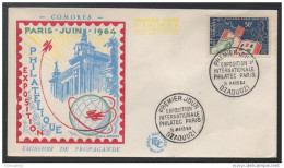 COMORES - PHILATEC  / 1964 - # 32 SUR ENVELOPPE FDC (ref 5133) - Lettres & Documents