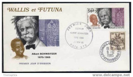 ALBERT SCHWEITZER / NOBEL - 1985 WALLIS & FUTUNA ENVELOPPE FDC NUMEROTEE (ref 3948) - Albert Schweitzer