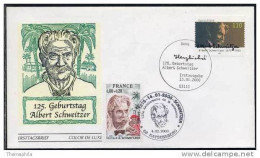 ALBERT SCHWEITZER / NOBEL - 2000 FRANCE - ALLEMAGNE FDC (ref 767) - Albert Schweitzer