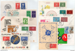 EUROPA - CEPT / 1958-1967 -  LOT DE 10 ENVELOPPES FDC ILUSTREES DIFFERENTES - PETIT PRIX (ref 6052) - Collezioni