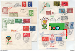 EUROPA - CEPT / 1958-1967 -  LOT DE 10 ENVELOPPES FDC ILUSTREES DIFFERENTES - PETIT PRIX (ref 6182) - Collections