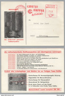 MACHINE A CAFE - COFFEE - KAFFEE / 1963 ALLEMAGNE EMA SUR CARTE PUBLICITAIRE ILLUSTREE  (ref 1894) - Other & Unclassified