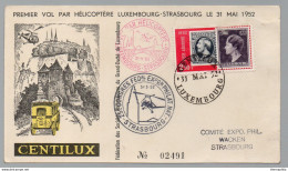 HELICOPTERE / 31-5-1952 CARTE NUMEROTEE ILLUSTREE - 1er VOL - FFC  (ref LE4578) - Hélicoptères