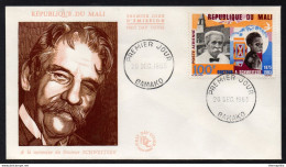 DOCTEUR ALBERT SCHWEITZER - NOBEL / 1965 MALI ENVELOPPE FDC (ref 2636b) - Albert Schweitzer