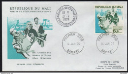 DOCTEUR ALBERT SCHWEITZER - NOBEL / 1975 MALI ENVELOPPE FDC (ref 2638b) - Albert Schweitzer