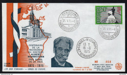 DOCTEUR ALBERT SCHWEITZER - NOBEL / 1975 PAYS BAS ENVELOPPE FDC NUMEROTEE (ref 2704c) - Albert Schweitzer