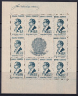 Brazil 1938 Sc 466  Souvenir Sheet MNGAI(*) - Blocks & Kleinbögen