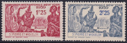 St Pierre & Miquelon 1939 Sc 205-6 Yt 189-90 Set MLH* - Unused Stamps