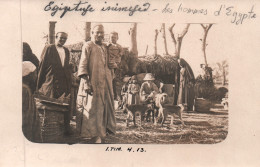 Ethnologie Afrique Du Nord - Egypte: Famille Egyptienne - Annotation: L.TIM 4.13 - Carte-photo Leonar - Afrika