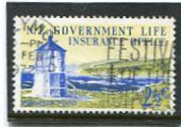 NEW ZEALAND - 1969  INSURANCE  2 1/2c  LIGHTHOUSES  FINE  USED - Dienstzegels