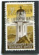 NEW ZEALAND - 1969  INSURANCE  3c  LIGHTHOUSES  FINE  USED - Oficiales