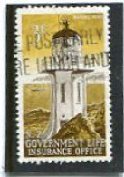 NEW ZEALAND - 1969  INSURANCE  3c  LIGHTHOUSES  FINE  USED - Service