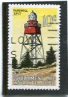 NEW ZEALAND - 1969  INSURANCE  10c  LIGHTHOUSES  FINE  USED - Officials