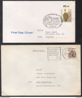 HORLOGERIE / 1967 & 1990 ALLEMAGNE - 2 OBLITERATIONS ILLUSTREES SUR LETTRE  (ref 2635) - Uhrmacherei