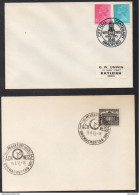 HORLOGERIE / 1951 & 1973 ALLEMAGNE - GB - 2 OBLITERATIONS ILLUSTREES  (ref 3117) - Uhrmacherei