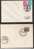 HORLOGERIE / 1951 & 1973 ALLEMAGNE - GB - 2 OBLITERATIONS ILLUSTREES  (ref 3117) - Horlogerie