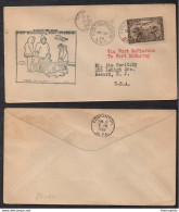 FORT MC PHERSON - NWT - INUVIK / 1929 ENVELOPPE PREMIER VOL ILLUSTREE POUR LES USA - FFC (ref LE2801) - Briefe U. Dokumente