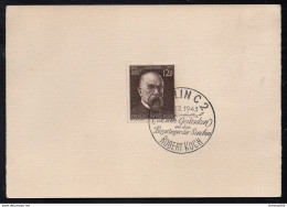 TUBERCULOSE - BACILLE DE KOCH / 11-12-1943 BERLIN - III REICH - FDC ANNIVERSAIRE DE ROBERT KOCH (ref LE3398) - Maladies