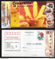 BOULANGERIE - VIENNOISERIE - PAIN / 2002 CHINE - ENTIER POSTAL ILLUSTRE (ref 490) - Alimentation