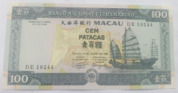 Nota 100 Patacas 13-07-1992 Macau UNC - Macau