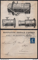 PHOTOGRAPHIE - PHOTO - FOTO - OPTIQUE / 1917 LIGNY EN BARROIS ENVELOPPE ILLUSTREE (ref 6128a) - Photographie