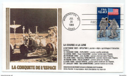 APOLLO XI  - USA - ESPACE / 1989 WASHINGTON - ENVELOPPE FDC (LE3971) - America Del Nord