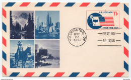 INDIENS D AMERIQUE / 1966 ENTIER POSTAL ILLUSTRE FDC (ref LE4204) - American Indians