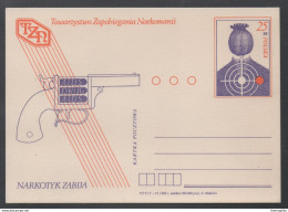 TIR - PISTOLET - REVOLVER - ARMES / 1989 POLOGNE - ENTIER POSTAL ILLUSTRE (ref 1312) - Shooting (Weapons)