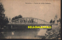 POSTAL AÑOS 1910 - 1920 PALENCIA PUENTE ABILIO CALDERON CASA LUIS SAUS  TCP00057 - Palencia