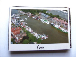 Delcampe - Duitsland Deutschland Germany Allemagne Niedersachsen Leer Panorama Hafen - Leer