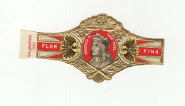 BAGUE DE CIGARE FLOR FINA GES.GESCHUTZT 15851 FRIEDRICH III 1440-1493 - Bagues De Cigares