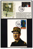 GENERAL DE GAULLE / 1988 ANNIVERSAIRE DE L APPEL DU 18 JUIN - 2 DOCUMENTS (ref 2767) - De Gaulle (Général)