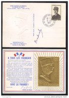 GENERAL DE GAULLE - COLOMBEY LES DEUX EGLISES / 1971 CARTE MAXIMUM (ref 6466) - De Gaulle (Général)