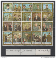 GENERAL DE GAULLE / SERIE DE 20 TIMBRES - FUJEIRA (ref 6366) - De Gaulle (Général)