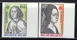 BELGIUM (1975) St. John. Woman's Head. Pair Of Imperforates. Scott Nos 920-1, Yvert Nos 1757-8. - Other & Unclassified